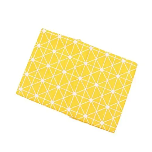 Produktbild: PRETYZOOM Dicke Tischdecke Aus Baumwollleinen 100 X 140 cm Gelb Kreativer Druck Stabile Party-tischdecke Für Zuhause