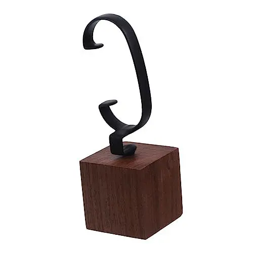 Produktbild: PRETYZOOM Uhrenständer aus massivem Holz Uhrenvitrine für Herren Uhrenständer für Ringhalter für Schmuck ausstellungsständer uhrenhalter Uhrenregale Uhr c- steht Nussbaum