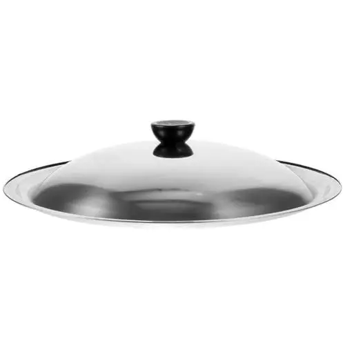 Produktbild: PRETYZOOM Universal-Topfdeckelabdeckung 32 Cm Runder Pfannendeckel Aus Edelstahl Woks-Deckel Mit Knopf Bratpfannenabdeckung Kochgeschirr-Topfdeckel Bratpfannenabdeckung