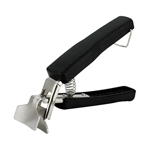 Produktbild: PRETYZOOM Verbrühungsschutzclip Streustiftgreifer Riemen für Dampfgarer Fass Grillzange küchenhelfee Grillset Klappgrill Edelstahl-Verbrühschutzclip Heizplattengreifer Rostfreier Stahl Black