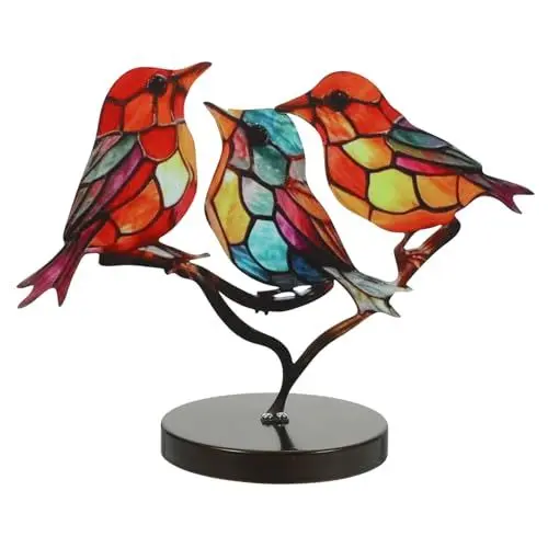 Produktbild: PRETYZOOM Vogelverzierung Animal Figures wohnzimmerdeko Kunstobjekt wohnaccessoires tischdeko esstisch gefälschtes Vogeldekor Kolibri-Figur Desktop-Vogel-Dekor Desktop-Vogeldekoration Acryl