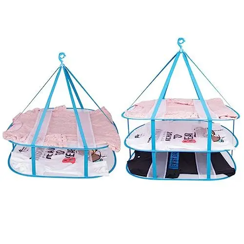 Produktbild: PRETYZOOM Mesh-wäscheständer Hängender Wäscheständer Für Kleidung Babykleidung Unterwäsche Spielzeug