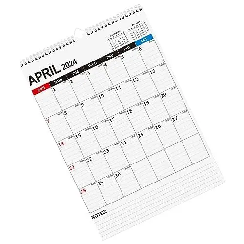 Produktbild: PRETYZOOM Wandkalender 2024 Bis 2025 12-monats-kalender Hängender Kalender 2024 Hängekalender Für Die Schule Spiralkalender 2024 Papier Kleiner Wandkalender Haushalt Partnersuche