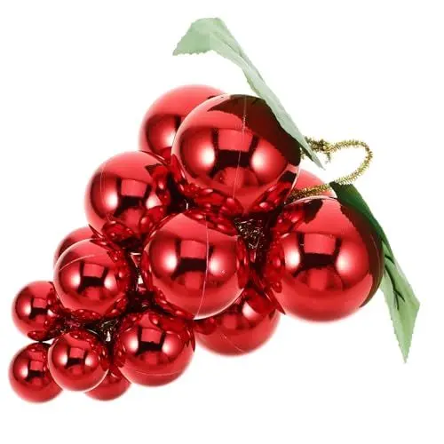 Produktbild: PRETYZOOM Weihnachtsdekoration Künstliche Weintrauben Hängende Verzierung Weihnachtsschmuck Weintrauben Künstliche Weintrauben Hängende Kugeln Hängende Weinreben Früchte