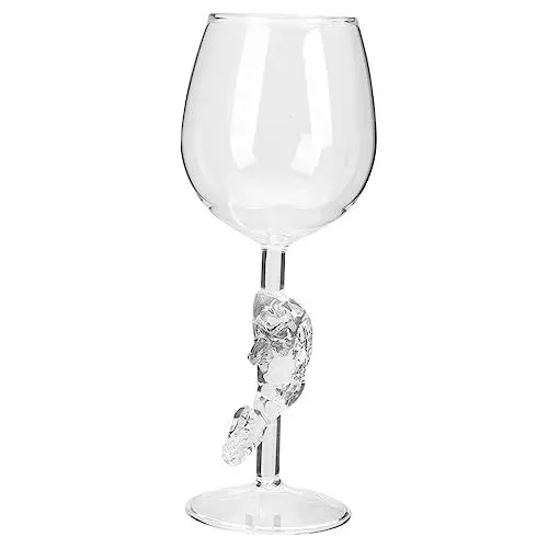 Produktbild: PRETYZOOM Elegantes Fischmuster Weinglas Mit Hohen Beinen Bargläser Glas Mehrzweck-cocktailglas