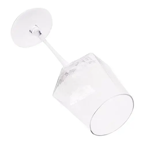 Produktbild: PRETYZOOM Weinkelch Weingläser Diamant- Retro-Brille Party-Schnapsglas Weihnachtsdekoration Party Weinglas Schnapsbecher auf Fuß Hexagon Kristallglas Champagnerglas Rotweinglas