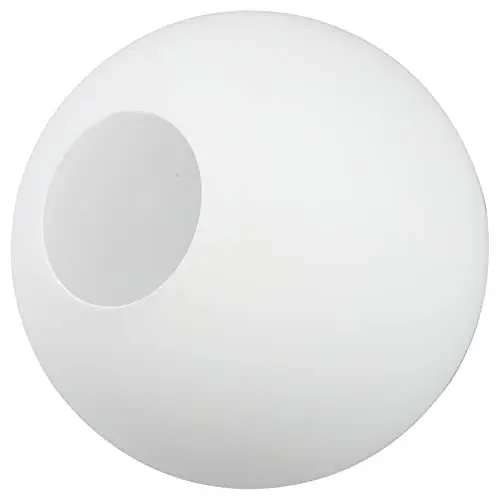 Produktbild: PRETYZOOM Weißer Glaskugel-Lampenschirm Ersatzglas Runde Kugel-Lampenabdeckung Kronleuchter Deckenleuchte Lampenschirm für Hängewandleuchte 6–7 Cm Loch