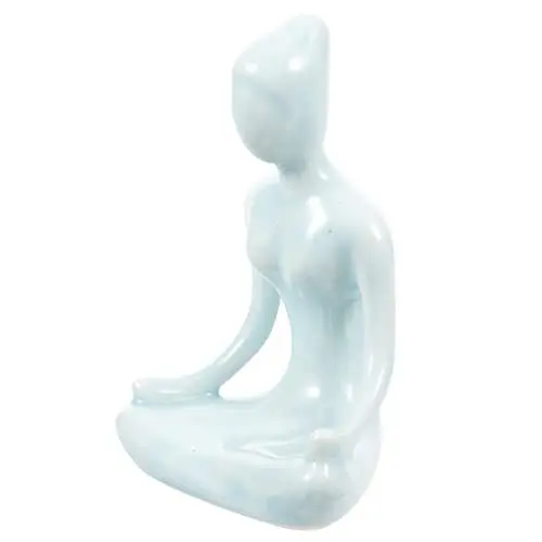 Produktbild: PRETYZOOM Yoga-Dekorationen Für Zuhause – Zen-Ornamente Yoga-Statue Aus Keramik Perfektes Für Yoga