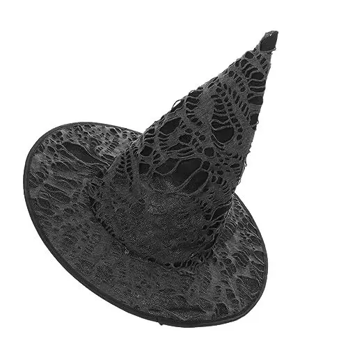 Produktbild: PRETYZOOM 1stück Halloween Hexenhut Mit Kaputten Löchern Tragbarer Kostüm-hut Für Halloween-feiern Leicht Hochwertigem Material Für Erwachsene Und Teenager Für Kostümpartys Und
