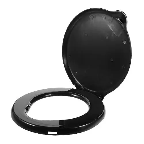 Produktbild: PRETYZOOM Tragbarer Camping-toilettensitz Mit Deckel Kunststoff-schalensitz Für Den Notfall Einfach Zu Installieren
