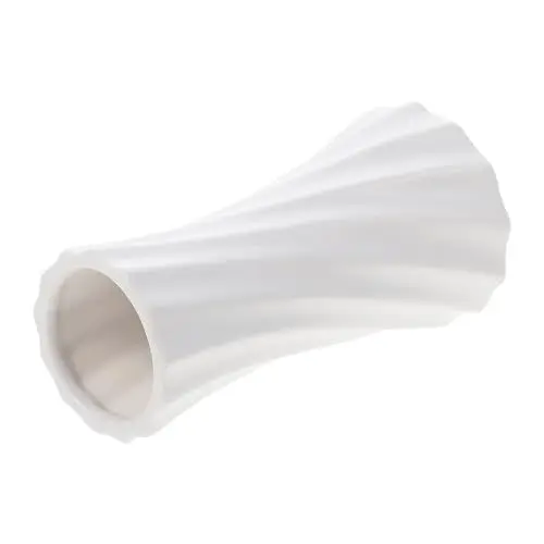 Produktbild: PRETYZOOM kleine Vase aus Keramik Keramikvase Blumentopf aus Keramik Töpfe für hohe Vase Wohnkultur Vase für Blumenarrangements Moderne Schlichte Vase frisch schmücken Ornamente Weiß