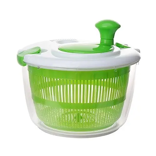Produktbild: PRETYZOOM Haushaltsgemüse-dehydrator Manueller Salat-trockner Vielseitiger Obst Und Gemüsesorter Mit Abtropfkorb Zum Waschen Und Trocknen Von Salaten Und Gemüse - Einfach Zu Bedienen