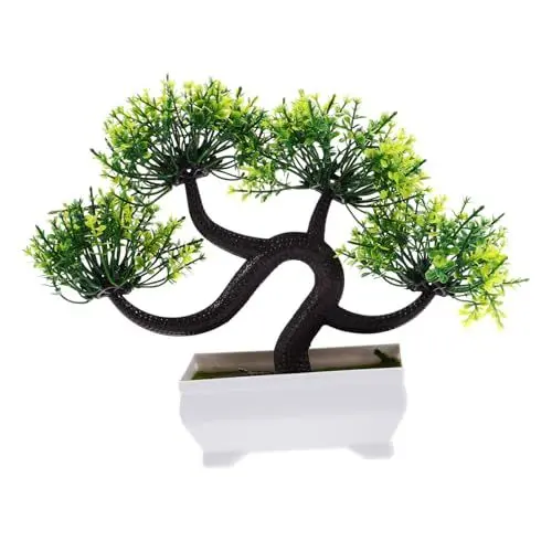 Produktbild: PRETYZOOM Künstliche Bonsai Pflanze Im Topf Realistisches Design Für Tischdekoration Pflegeleicht Und Dekorativ Für Wohnzimmer Büro Und Schlafzimmer