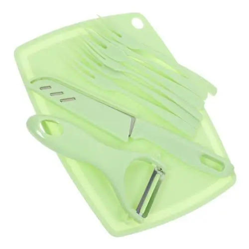 Produktbild: PRETYZOOM Moderne Rutschfeste Schneidebrett Teiligem Obst Und Gemüse-messer-set Für Küche Und Camping Aus Hochwertigem Material Einfach Zu Reinigen Lagern