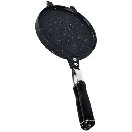Produktbild: PRETYZOOM runder Omelette-Maker Roti Dash Waffeleisen Bratpfanne nicht braten wok waffelneisen easy putz esszimmerstã¼hle Kegelpresse Waffeleisen für den Haushalt Aluminiumlegierung Black
