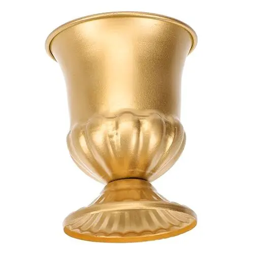 Produktbild: PRETYZOOM schmiedeeiserne Vase europäisches Vasendekor weißer Blumentopf Kunstpflanzen im Freien bürodeko büro Dekoration fot dekorative Eisenvase Europäische Eisenvase Schmiedeeisen Golden