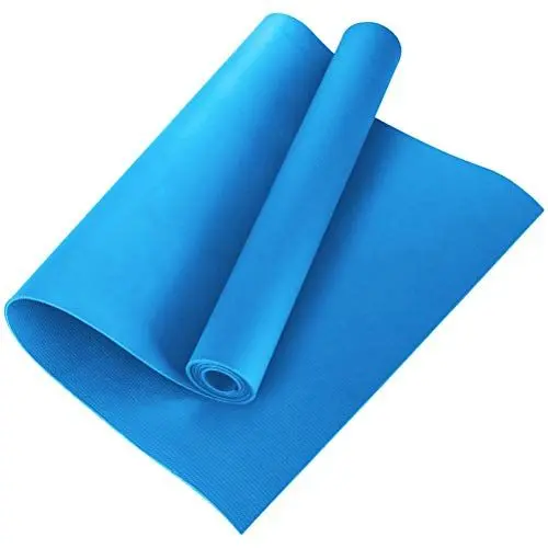 Produktbild: Yogamatte, Rutschfeste EVA-Yogamatte, Schmale Fitness-Sportmatte, Yoga-Heim-Gym-Übungsmatten, Langlebige Gymnastik-Übungspolster, Fitnessmatte, Weiche, Tragbare Yogamatte, Leichte Matte, Bunte(Blau)