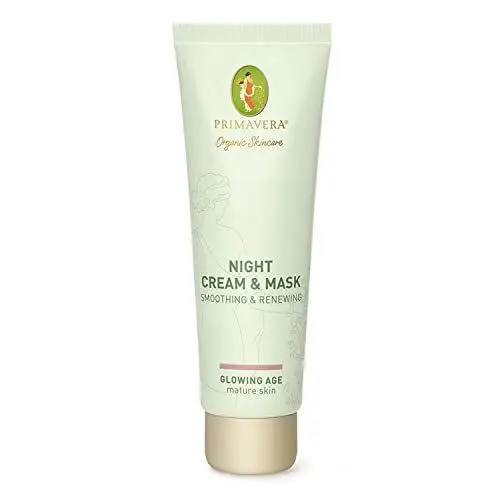 Produktbild: PRIMAVERA Night Cream & Mask Smoothing & Renewing 50 ml - Naturkosmetik - Nachtcreme und Leave - On Maske für reife, anspruchsvolle Haut - glättet und erneuert die Haut - vegan