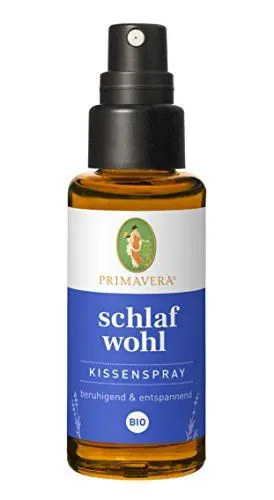 Produktbild: PRIMAVERA Schlafwohl Kissenspray bio 30 ml - Textil- und Raumduft mit Lavendel, Vanille und Neroli - Aromatherapie - beruhigend - vegan
