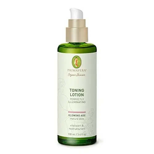 Produktbild: PRIMAVERA Toning Lotion - Perfectly Illuminating 100 ml - Naturkosmetik - Toner Lotion für reife, anspruchsvolle Haut - vitalisiert und restrukturiert die Haut - vegan