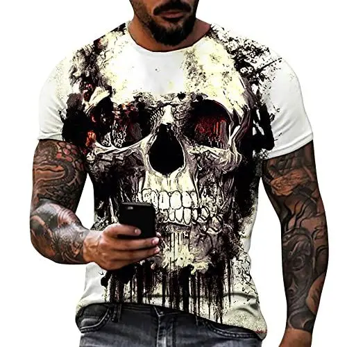 Produktbild: Prime Deal Days 2025 Polo Slim Fit Herren Muscle T-Shirt Weisse Hemden Kurzarm Leinen Anzug Sommer Hemd Weiss My Orders