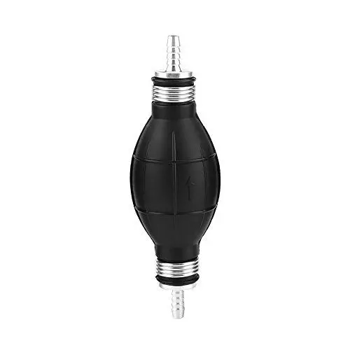 Produktbild: Primer Kraftstoffpumpe, Handprimer Glühbirne Gummi und Aluminium Kraftstoffpumpenleitung Kraftstoff Handpumpe Benzin Benzin für Auto Boot Marine Außenborder(6mm)