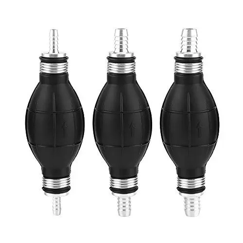 Produktbild: Primer-Kraftstoffpumpe für Auto-Boot-Marine-Außenborder, Handzünder-Birne Gummi + Aluminium-Kraftstoffpumpenleitung Handzünder-Birne Gas in(10mm)