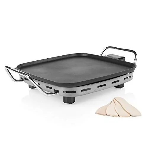 Produktbild: Princess 01.102210.01.404 - Tischgrill Mini, abnehmbarer und einstellbarer Thermostat, 28 x 28 cm, schwarz