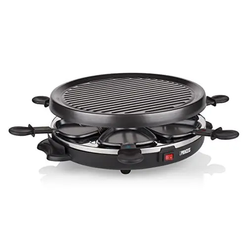 Produktbild: Princess Raclettegrill/Tischgrill, 800 W, schwarz, 01.162725.01.001