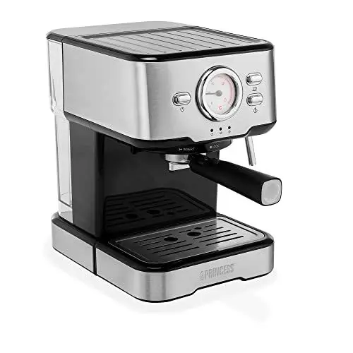 Produktbild: Princess Kapselmaschine 249415 – Für Nespresso™-Kapseln, gemahlenen Kaffee und ESE-Pads – 20-Bar-Pumpe – 1,5 L – 1100 W