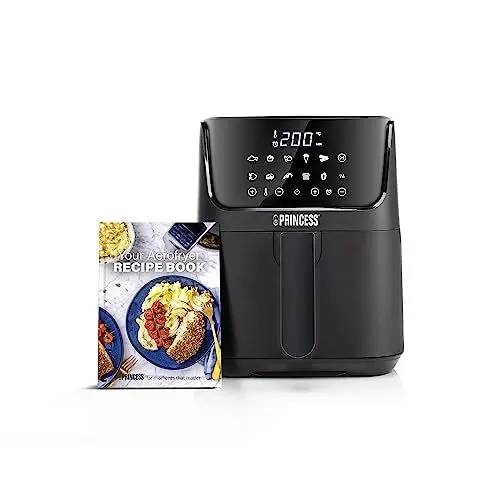 Produktbild: Princess Mini Heißluftfritteuse - 3,5 L – 70 Prozent weniger Energieverbrauch – 11 Programme – Airfryer – 182031