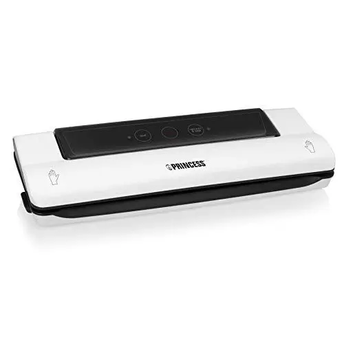 Produktbild: Princess Vakuumiergerät/Folienschweißgerät, inklusive Vakuumrolle, für länger haltbare Lebensmittel, 110 W, weiß, 01.492960.01.001