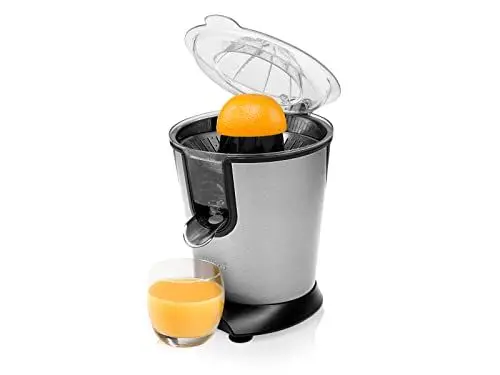 Produktbild: Princess Zitruspresse - 160 Watt, Fruchtfleischsieb, Funktionsdeckel, Tropfschutz, Edelstahl, 201850