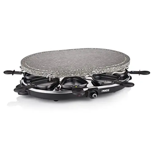 Produktbild: Princess 162720 Oval Stone Grill & Raclette Party Raclette de Piedra 1200W