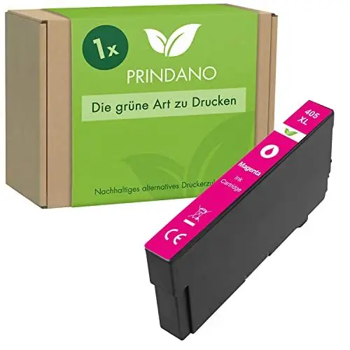 Produktbild: Prindano 1 Patrone kompatibel für Epson 405XL 405 XL Magenta Druckerpatronen für Workforce Pro WF-4820DWF WF-4830DTWf WF-7840DTWf WF-3820DWF WF-7835DTWf WF-7830DTWf WF-4825DWF (Magenta, 1er-Pack)