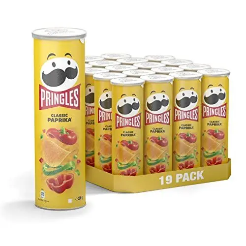 Produktbild: Pringles Classic Paprika | Paprika Chips | 19er Vorratspackung (19 x 165g)