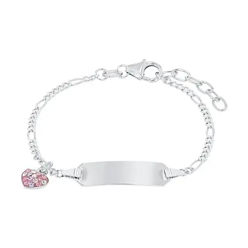 Produktbild: Prinzessin Lillifee Kinder-Armband längenverstellbar Herz 925 Silber rhodiniert Kristall weiß