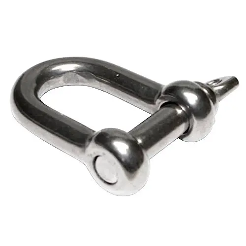 Produktbild: PRIOstahl Schäkel Rundschäkel Verbinder Schraubbolzen Drahtseilverbinder x 1 Schäkel Standart M5 (14,5 mm x 20 mm) Verbindungselement Bügel Rostfrei für Salzwasser Schiff Boot aus Edelstahl V4A
