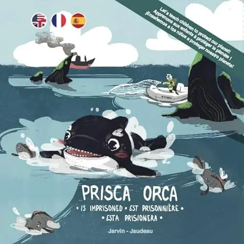 Produktbild: Prisca Orca...Is Imprisoned | Est Prisonniere | Esta Prisionera (Trilingual Edition) (The adventures of Jo Bonobo, Prisca Orca and their friends, Band 2)