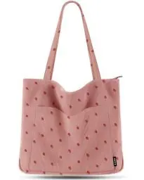 Produktbild: Prite Handtasche Damen Tote Bag Shopper Groß Umhängetasche Cord Beuteltasche Stofftasche für College Schule Arbeit Reisen Einkaufen