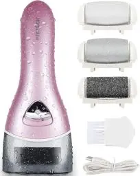 Produktbild: PRITECH Elektrischer Hornhautentferner Fußpflege Hornhaut Entfernen wiederaufladbar Pediküre Hornhautfeile Callus Remover (Rosa)