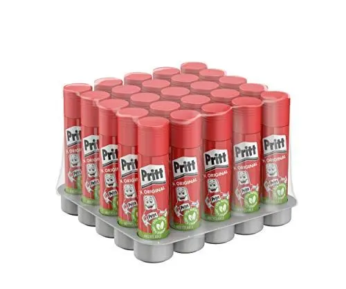 Produktbild: Pritt Klebestift, sicherer und kinderfreundlicher Kleber für Kunst und Bastelarbeiten, starker Klebstoff für Schule & Bürobedarf, 25x11g Pritt Stift