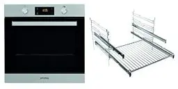 Produktbild: Privileg PBWR6 OH5V2 IN Einbau-Backofen /A+/71 L/Hydrolyse-Reinigungsfunktion/Backauszug mit 2 Ebenen/Multifunktions-Umluftbackofen mit 7 Funktionen /Edelstahl/Turn&Go/Click&Clean,Schwarz,Edelstahl