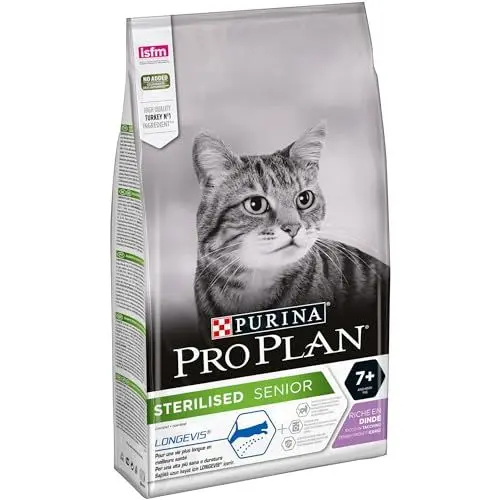 Produktbild: PRO PLAN Feline Adult STERILISED +7 PAVO 1,5KG