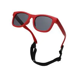 Produktbild: Pro Acme TPEE Polarisierte Baby Sonnenbrille mit Gurt-flexiblen Kleinkind-Sonnenbrillen für 0-24 Monate (Rot Rahmen | Grau Linse)