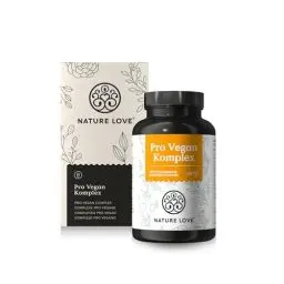 Produktbild: Pro Vegan Komplex - mit Vitamin A, B2, B12, D3, K2, C, Eisen, Zink, Jod Selen und Calcium -120 Kapseln - All in One Vitamine & Mineralstoffe für Veganer & Vegetarier - Vegan und laborgeprüft