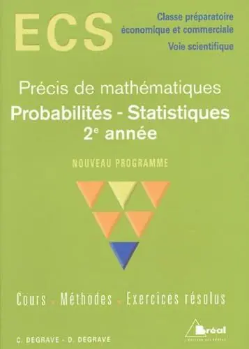 Produktbild: Précis maths ecs - Probabilités et statistiques 2ème année