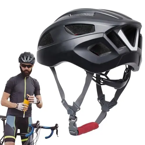 Produktbild: Pro-Bike Tool fahrradhelm - Stadt Verstellbarer fahrradhelm Unisex, leicht und robust mit attraktivem Design für maximale Sicherheit geeignet für einen Kopfumfang von ca. 58-61 cm - Schwarz