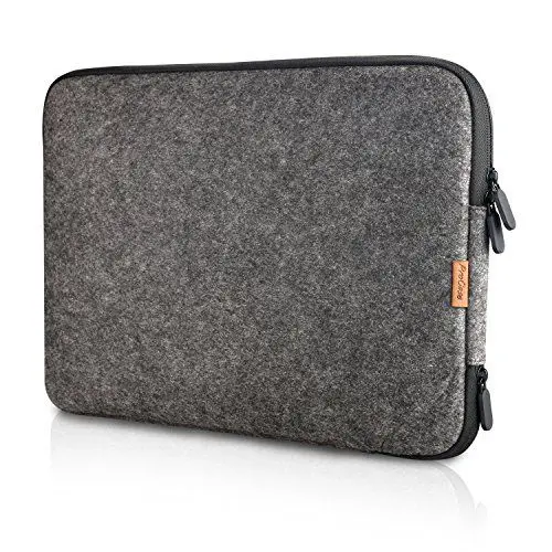 Produktbild: ProCase 12 Zoll Schutzhülle Filz Laptop Sleeve Tasche, 12 Zoll MacBook mit Retina Microsoft Surface Pro 7 6 5 4 3 und Andere 11-12 Zoll Chromebook Ultrabook Notebook- Schwarz
