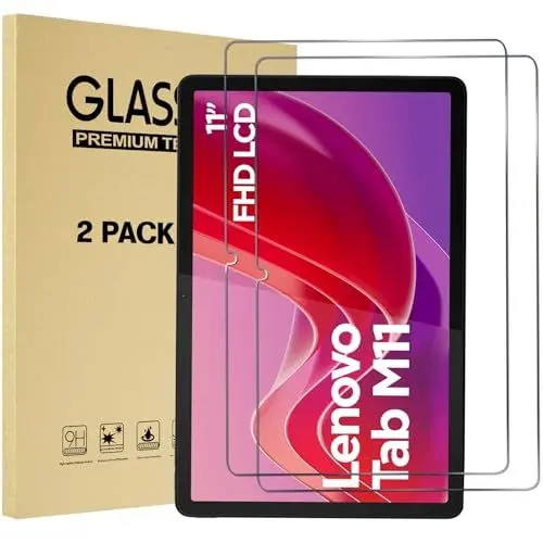 Produktbild: ProCase 2 Stück Displayschutzfolie für 11 Zoll Lenovo Tab M11 2024 /Lenovo Idea Tab 11'' 2025 /Tab K11e, Schutzfolie Schutzglas Screen Protector Displayschutz -Klar